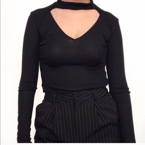 NEW ZARA STYLISH BLACK TOP
